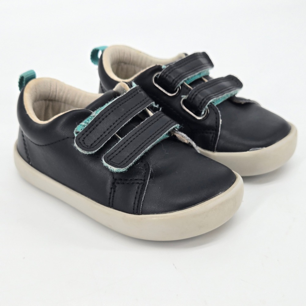 Ten Little Everyday Original Toddler Barefoot Shoes Black Gray Size 7 EUC